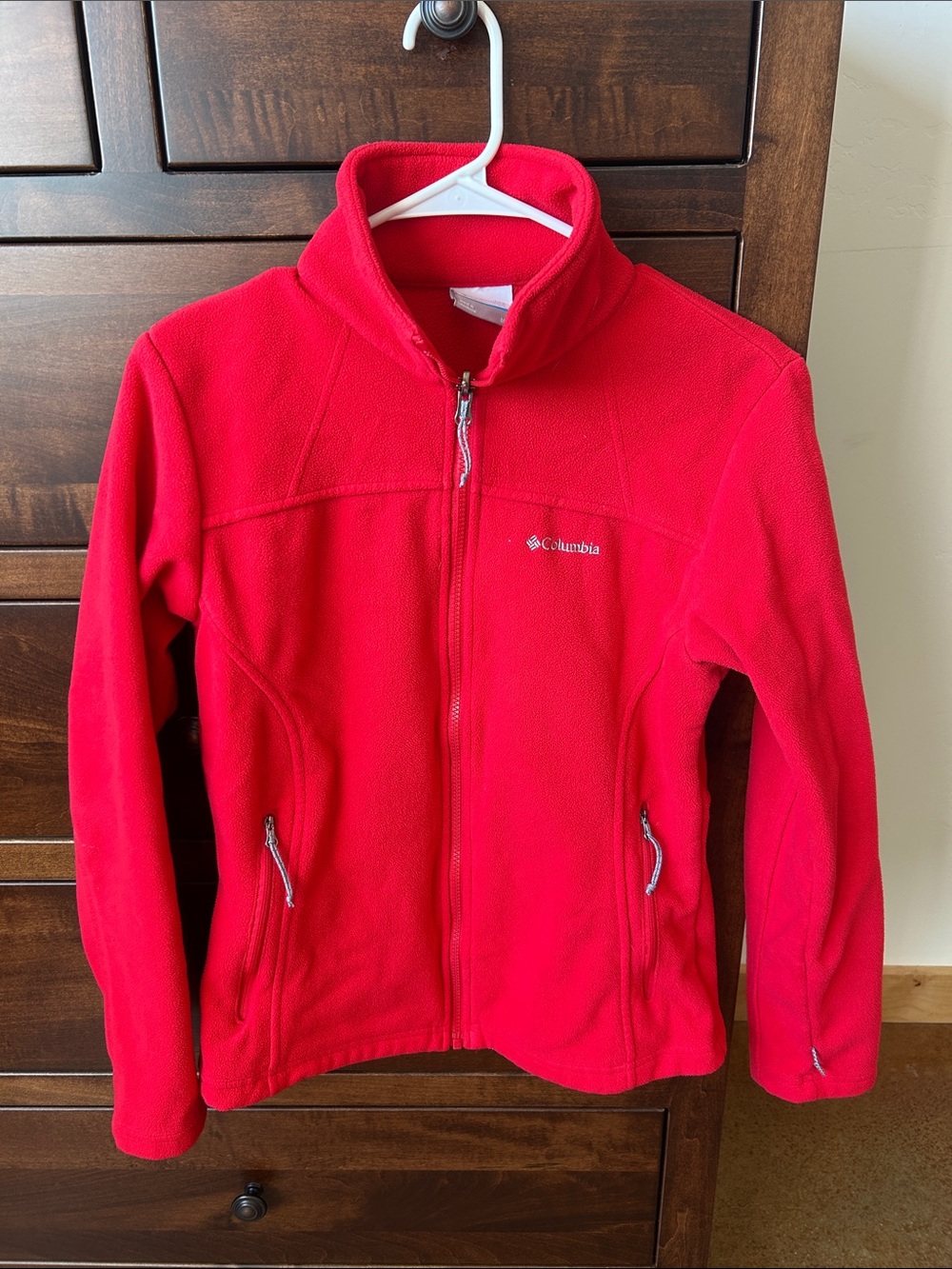 Columbia Women's Bright Red Full-Zip Fleece Jacket